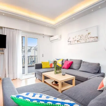 Modern Spacious Apt In Atene Esterno foto